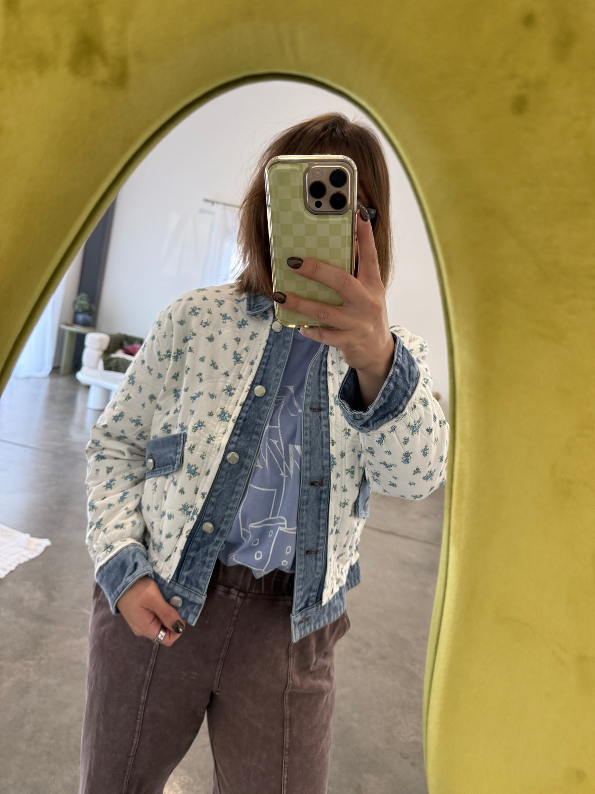 QUILTED DENIM JACKET
