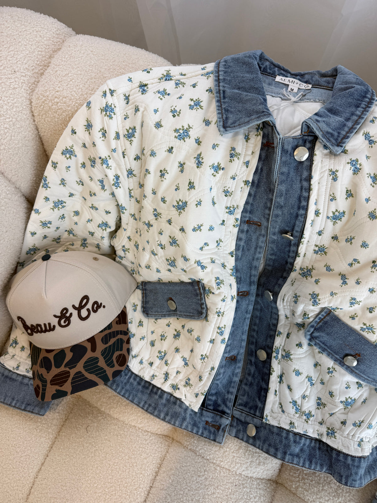 QUILTED DENIM JACKET