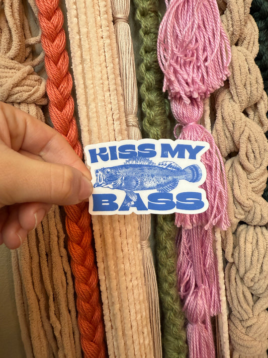 KISS MY BASS - VINYL STICKER