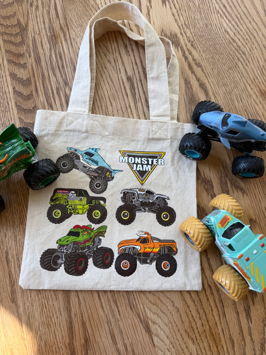 MONSTER TRUCKS - TINY TOTE BAG