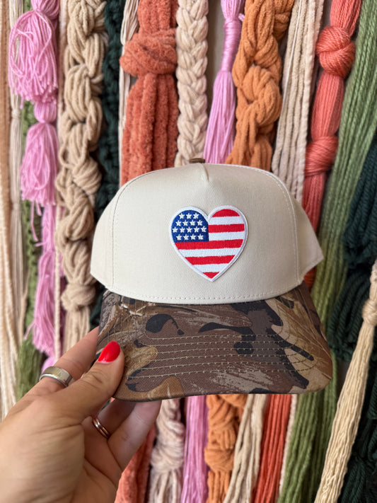 LAND THAT I LOVE//CAMO - 5 PANEL CANVAS HAT