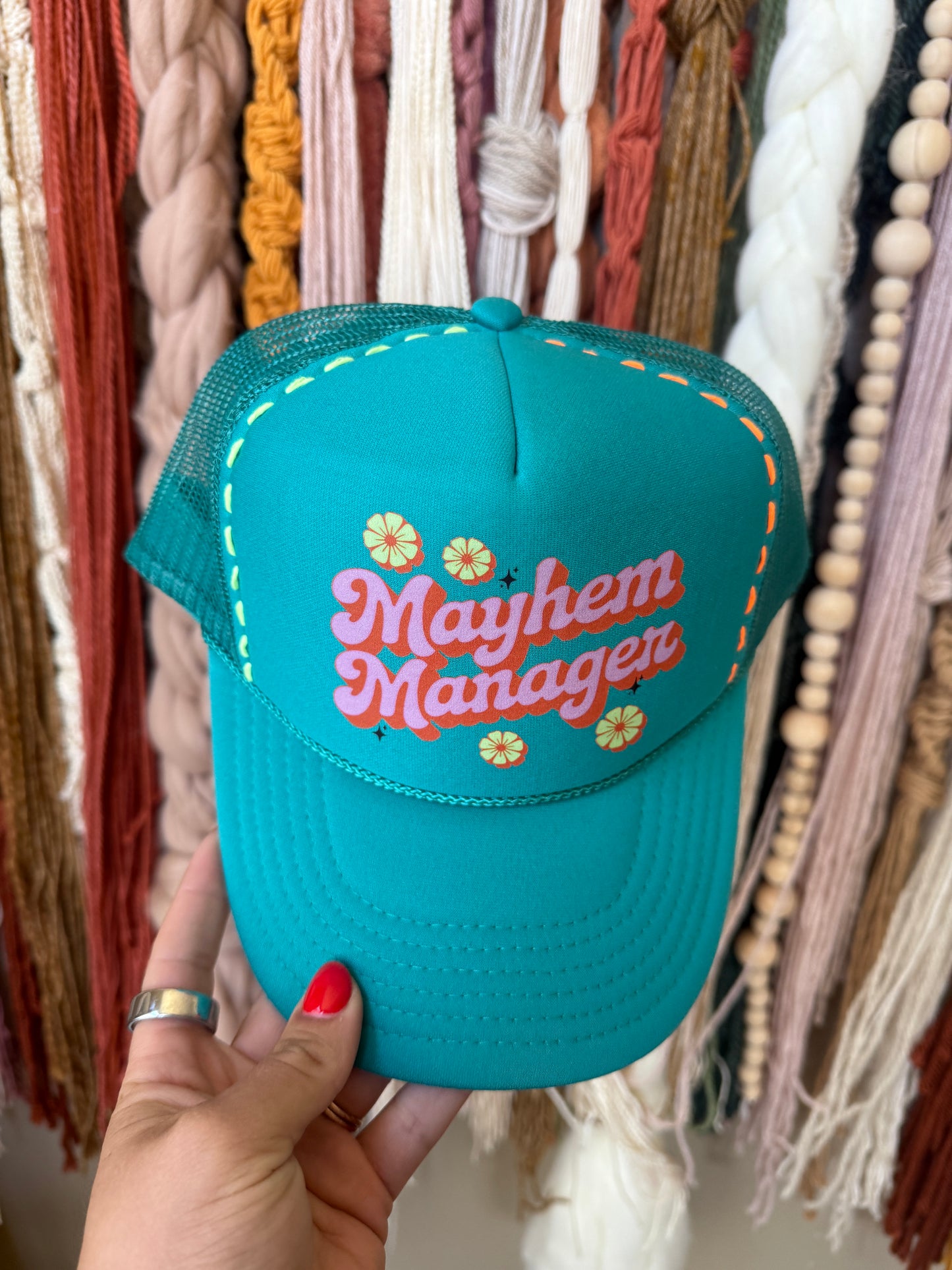 MAYHEM MANAGER - STITCHED TRUCKER HAT