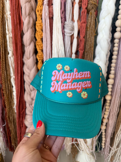 MAYHEM MANAGER - STITCHED TRUCKER HAT