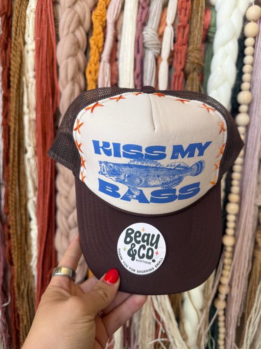 KISS MY BASS - STITCHED TRUCKER HAT
