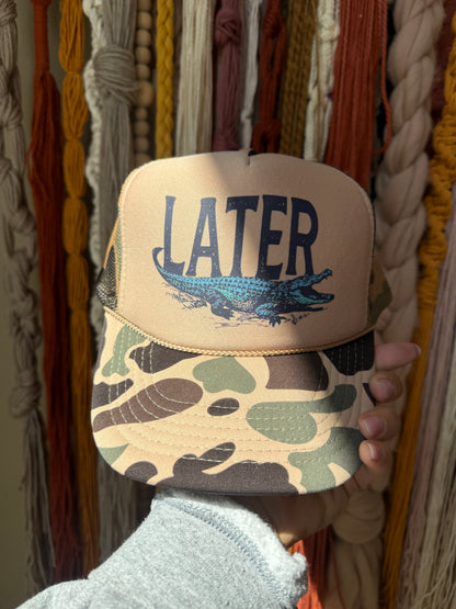 LATER GATOR - TRUCKER HAT
