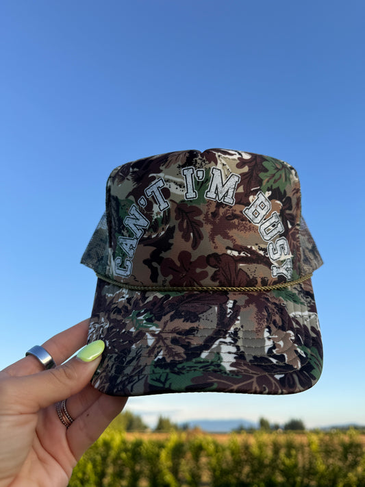 CAN'T IM BUSY - TRUCKER HAT