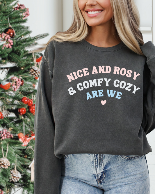 COMFY COZY ARE WE - SWEATSHIRT