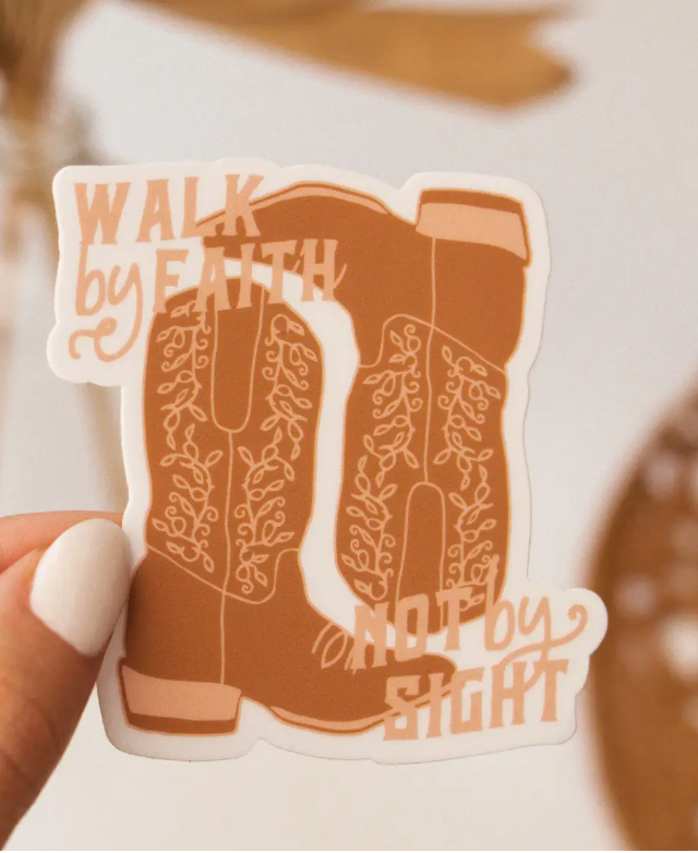 WALK BY FAITH - VINYL STICKER