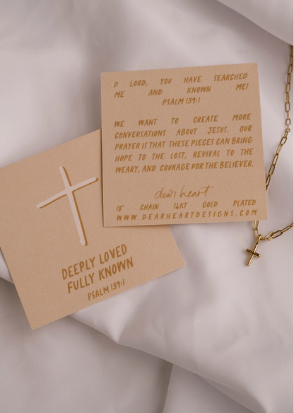 DEEPLY LOVED FULLY KNOWN - NECKLACE