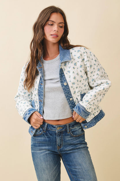 QUILTED DENIM JACKET