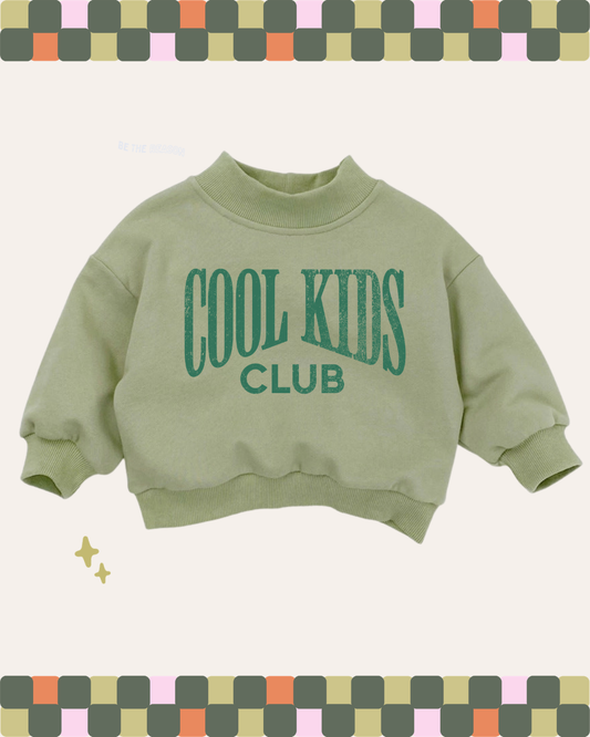 COOL KIDS CLUB - MOCKNECK SWEATSHIRT
