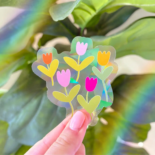 TULIP RAYS -- SUNCATCHER STICKER