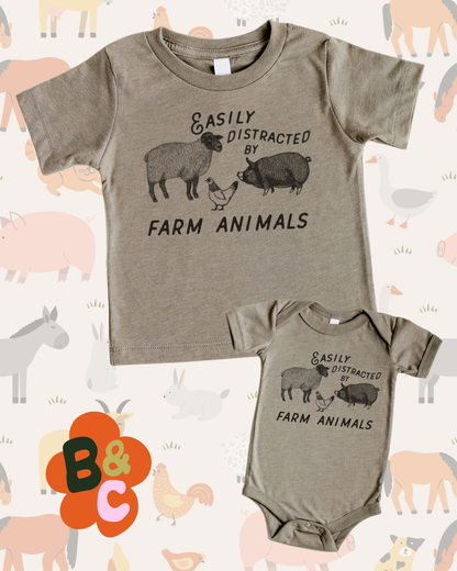 EASILY DISTRACTED - KIDS TSHIRT