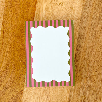 SCALLOPED - 4" X 5.5" NOTEPAD